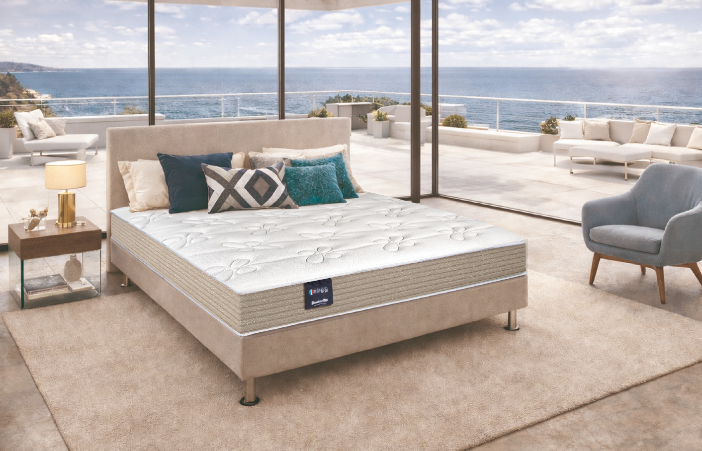Matelas 100% Latex Dunlopillo Orion 