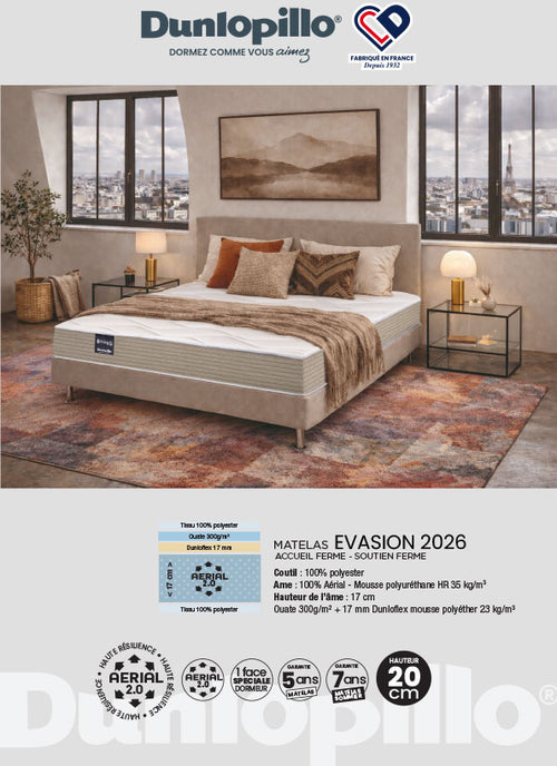 fiche matelas_dunlopillo_EVASION_gen12