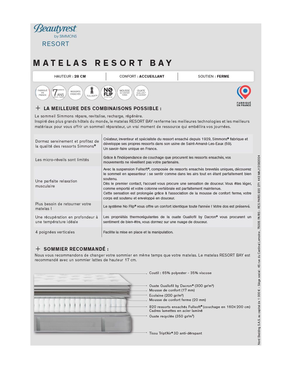 Matelas Simmons - Resort Bay - 200x200